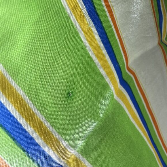 Vintage Burmel Lime Green Silk Scarf Women's Hair Head Wrap Neck Mob Wife Pinup - Picture 10 of 16